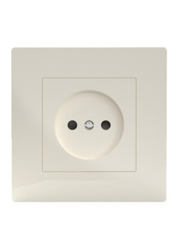 Розетка 1-м СП Pixel 16А IP20 без заземл. в сборе беж. TOKOV ELECTRIC TKE-PX-R1F-C02