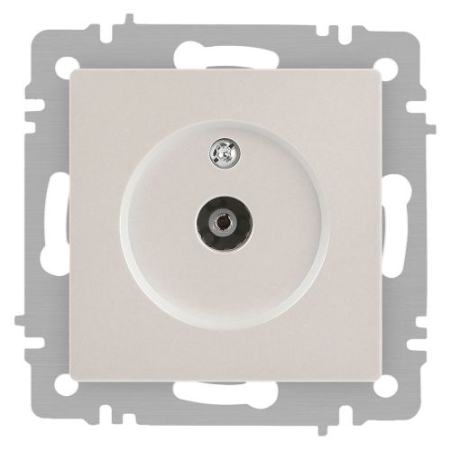 Розетка телевизионная одиночная TV СП Accent 6-301-06 IP20 перламутр. Intro Б0063613 Розетка телевизионная одиночная TV СП Accent 6-301-06 IP20 перламутр. Intro Б0063613