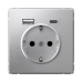 ARTGALLERY РОЗЕТКА 16А с 2 USB A+C, 5В/2,4А/3,0А, 2х5В/1,5А, механизм, АЛЮМИНИЙ ARTGALLERY РОЗЕТКА 16А с 2 USB A+C, 5В/2,4А/3,0А, 2х5В/1,5А, механизм, АЛЮМИНИЙ