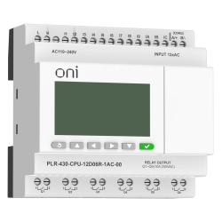 ПЛК 430 Модуль ЦПУ 12 DI 6 RO 220В AC с экраном ONI