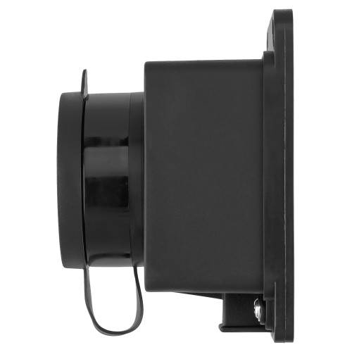 Розетка настенная с заглушкой каучук, 2Р+РЕ, 16А, 250В, IP44, черная TDM Розетка настенная с заглушкой каучук, 2Р+РЕ, 16А, 250В, IP44, черная TDM