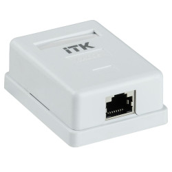 Розетка информационная настенная/ Розетка информационная настенная RJ45 кат. 5E FTP 1-порт