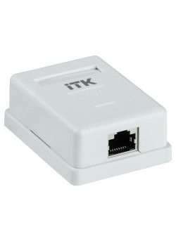 Розетка информационная настенная/ Розетка информационная настенная RJ45 кат. 5E FTP 1-порт