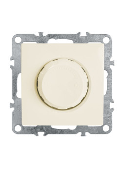 Выключатель диммирующий (механизм), STEKKER, PSW10-9106-02, 250В, 650W, серия Эрна, слоновая кость