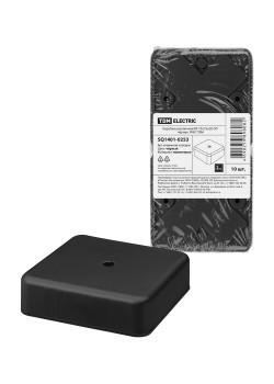 Коробка распаячная КР 75х75х20 ОП черная IP40 TDM