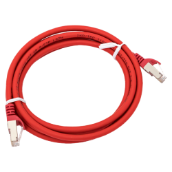 Патч-корд TERACOM CS Cat.6A экран. S/FTP LSZH красный (1,0м)