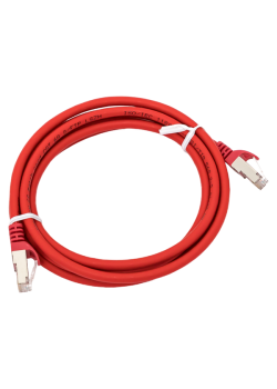 Патч-корд TERACOM CS Cat.6A экран. S/FTP LSZH красный (1,0м)