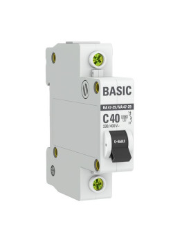 Авт. выкл. ВА 47-29 1P 40А (C) 4,5кА BASIC