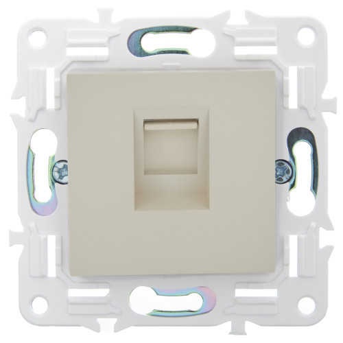 SKANDY Розетка компьютерная RJ45 кат.5E SK-K01B бежевый IEK SKANDY Розетка компьютерная RJ45 кат.5E SK-K01B бежевый IEK