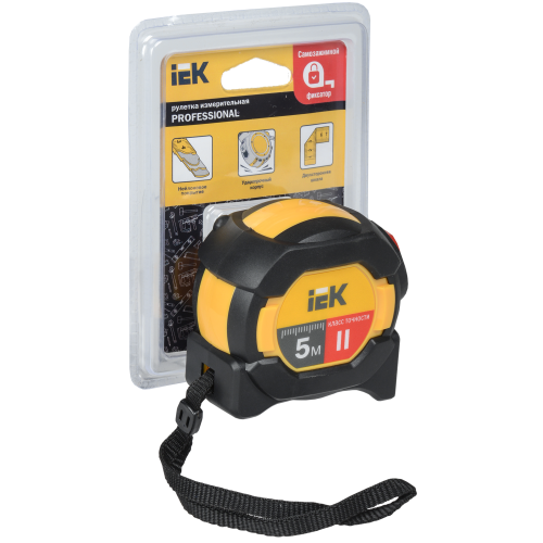Рулетка измерительная PROFESSIONAL 5м IEK Рулетка измерительная PROFESSIONAL 5м IEK