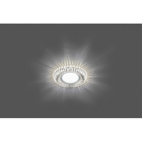Светильник встраиваемый с белой LED подсветкой Feron CD904 потолочный MR16 G5.3 прозрачный Светильник встраиваемый с белой LED подсветкой Feron CD904 потолочный MR16 G5.3 прозрачный