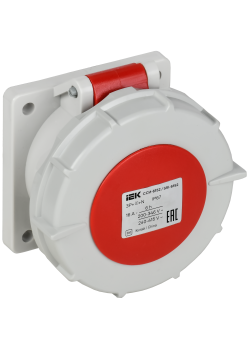 Розетка встраиваемая прямаяССИ-6152 16А-6ч 380В 3P+PE+N IP67 IEK