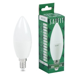 Лампа светодиодная SAFFIT SBC3720 Свеча E14 20W 230V 4000K