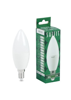 Лампа светодиодная SAFFIT SBC3720 Свеча E14 20W 230V 4000K