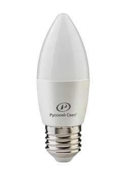 Лампа светодиодная RS LED C37 E27 6W 220-240V 2700К 6Вт свеча 600лм Ra 90 15010545060