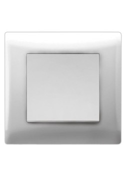 Выключатель 1-кл. СП 10А IP20 V01-11-V11-S бел. Volsten 9001