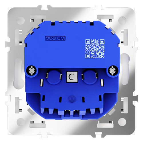 Розетка 1-м СП S70 16А с USB A+A с заземл. защ. шторки механизм бел. матов. Voltum VLS040402 Розетка 1-м СП S70 16А с USB A+A с заземл. защ. шторки механизм бел. матов. Voltum VLS040402