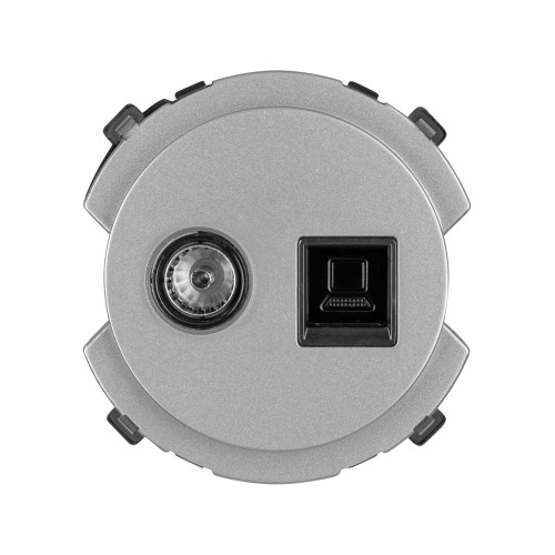 Розетка компьютерная RJ45 + TV розетка оконечная платина, Розетка компьютерная RJ45 + TV розетка оконечная платина,