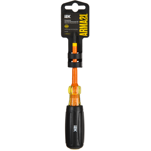 ARMA2L 5 Отвертка диэлектрическая PH1х80 Т3 IEK ARMA2L 5 Отвертка диэлектрическая PH1х80 Т3 IEK