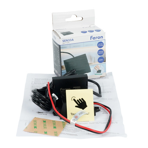 SEN33A 500W 220V датчик касания скрытый черный SEN33A 500W 220V датчик касания скрытый черный