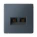 ARTGALLERY РОЗЕТКА двойная компьютерная RJ45+RJ45, кат.6А, механизм, ГРИФЕЛЬ