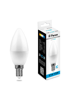 Лампа светодиодная Feron LB-770 Свеча E14 11W 175-265V 6400K