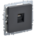 BRITE Розетка компьютерная RJ45 кат.6 РК11-БрГ графит IEK