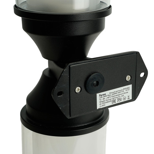 Светильник садово-парковый Feron DH1402, на стену, 2*E27 220-240V, черный