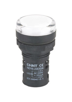 Индикатор ND16-22DS/2 AC/DC 24В (R) бел. CHINT 592936