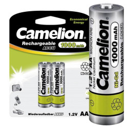 Аккумулятор AA/R6 NI-CD 1000мА.ч BP-2 металлик (блист.2шт) Camelion 6181