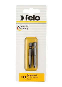 Бита крестовая Industrial PH 2х50 (блист.2шт) FELO 03202536