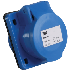 Розетка встраиваемая ССИ-413 2Р+Е 16А 200-250В IP44 IEK