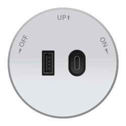MULTITRACK Розетка 2хUSB (тип А+С) 18 Вт,  5 В/3 А БЕЛЫЙ