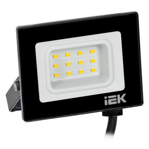 Прожектор СДО 06-10 светодиодный черный IP65 4000K IEK