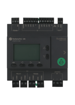 Интеллектуальное реле SR2, 24 VDC, дисплей, 8 UI (AI, DI), 4 DO (2 реле, 2 транз.), 1xRS485, 1xRJ45
