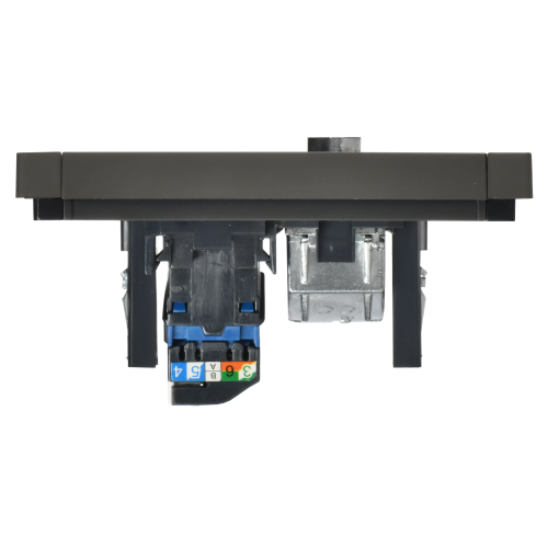 FORTE&PIANO Розетка двойная TV+RJ45 кат.6 FP337 серый IEK FORTE&PIANO Розетка двойная TV+RJ45 кат.6 FP337 серый IEK