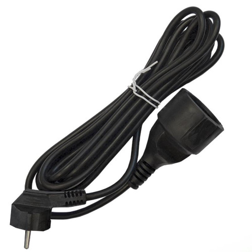 Удлинитель-шнур 1х3м с заземл. 16А IP20 ПВС 3х1 черн. DOMTOK 2342
