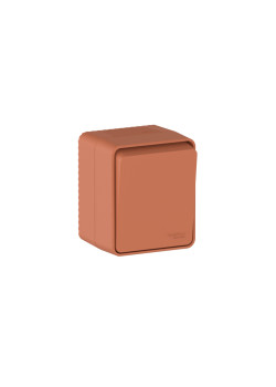 ATLASDESIGN PROFI IP54 О/У 1-клавишный ВЫКЛЮЧАТЕЛЬ КНОПОЧНЫЙ, сх.1, 10А, ТЕРРАКОТОВЫЙ