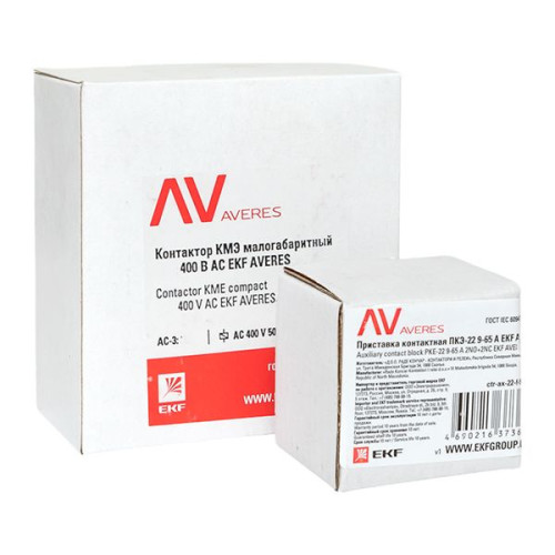 КМЭ 38А 400В АС 2НО+2НЗ EKF AVERES КМЭ 38А 400В АС 2НО+2НЗ EKF AVERES