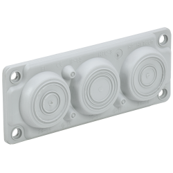 TITAN Ввод кабельный мембранный 6 отверстий d=6-59мм IP65 (без клипс) IEK