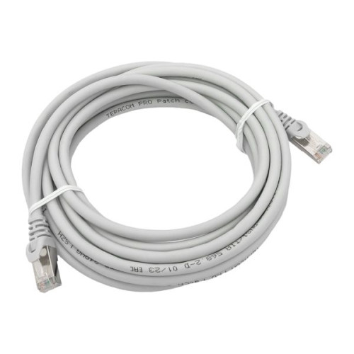 Патч-корд TERACOM PRO Cat.6 экран. FTP LSZH серый (5,0м)