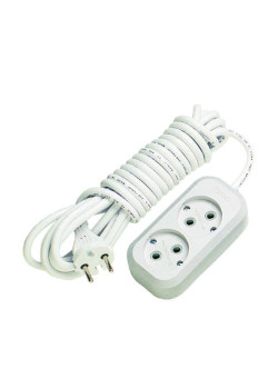 Удлинитель 2х5м без заземл. 10А IP20 Makel MGP104