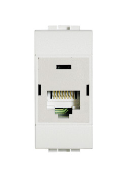 Livinglight Розетка RJ45, UTP, Cat. 6, IDC 110, цвет белый
