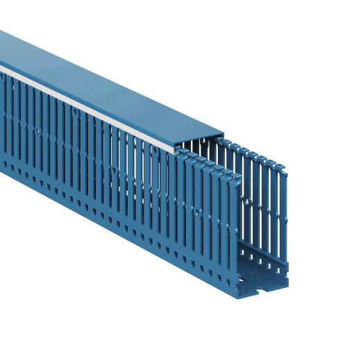 Короб перфорированный, синий RL6 40x80 Короб перфорированный, синий RL6 40x80