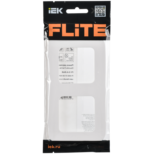FLITE Рамка 2-местная РУ-2-А-ФлБ белый IEK FLITE Рамка 2-местная РУ-2-А-ФлБ белый IEK