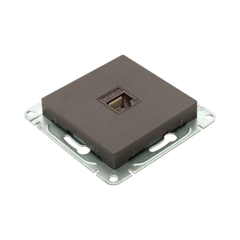 Механизм роз., RJ45 (cat5), мокко., Эпика EKF