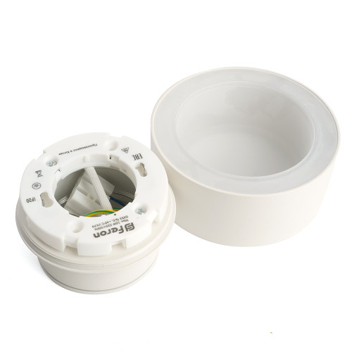 Светильник потолочный Feron HL367 Barrel AURA 12W, 230V, GX53, белый IP44