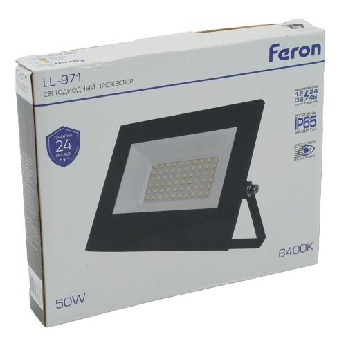 Светодиодный прожектор Feron LL-971 IP65 50W 6400K Светодиодный прожектор Feron LL-971 IP65 50W 6400K