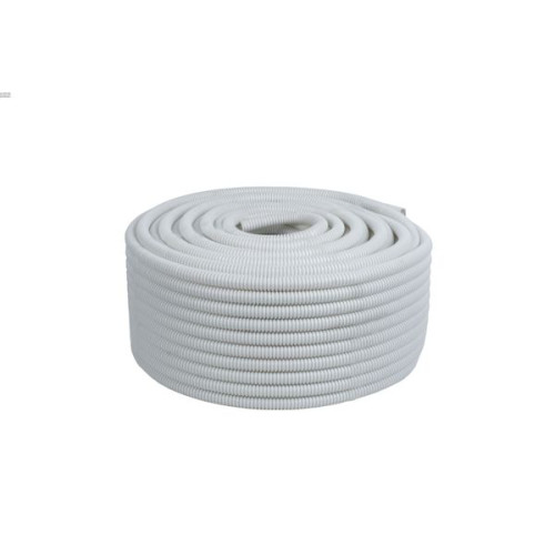 Труба гофр. ПВХ с протяжкой d16 мм (100 м) белая EKF-Plast