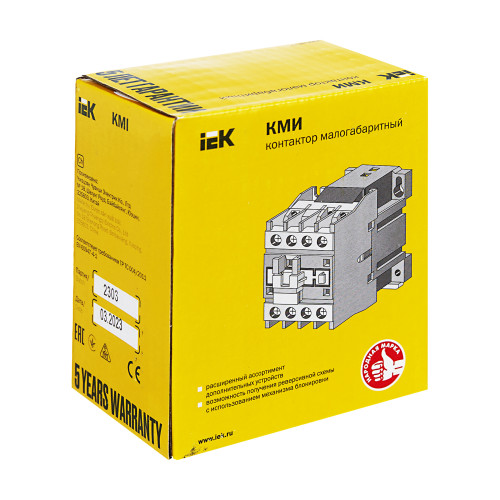 Контактор КМИ-23210 32А 230В/АС3 1NO IEK Контактор КМИ-23210 32А 230В/АС3 1NO IEK